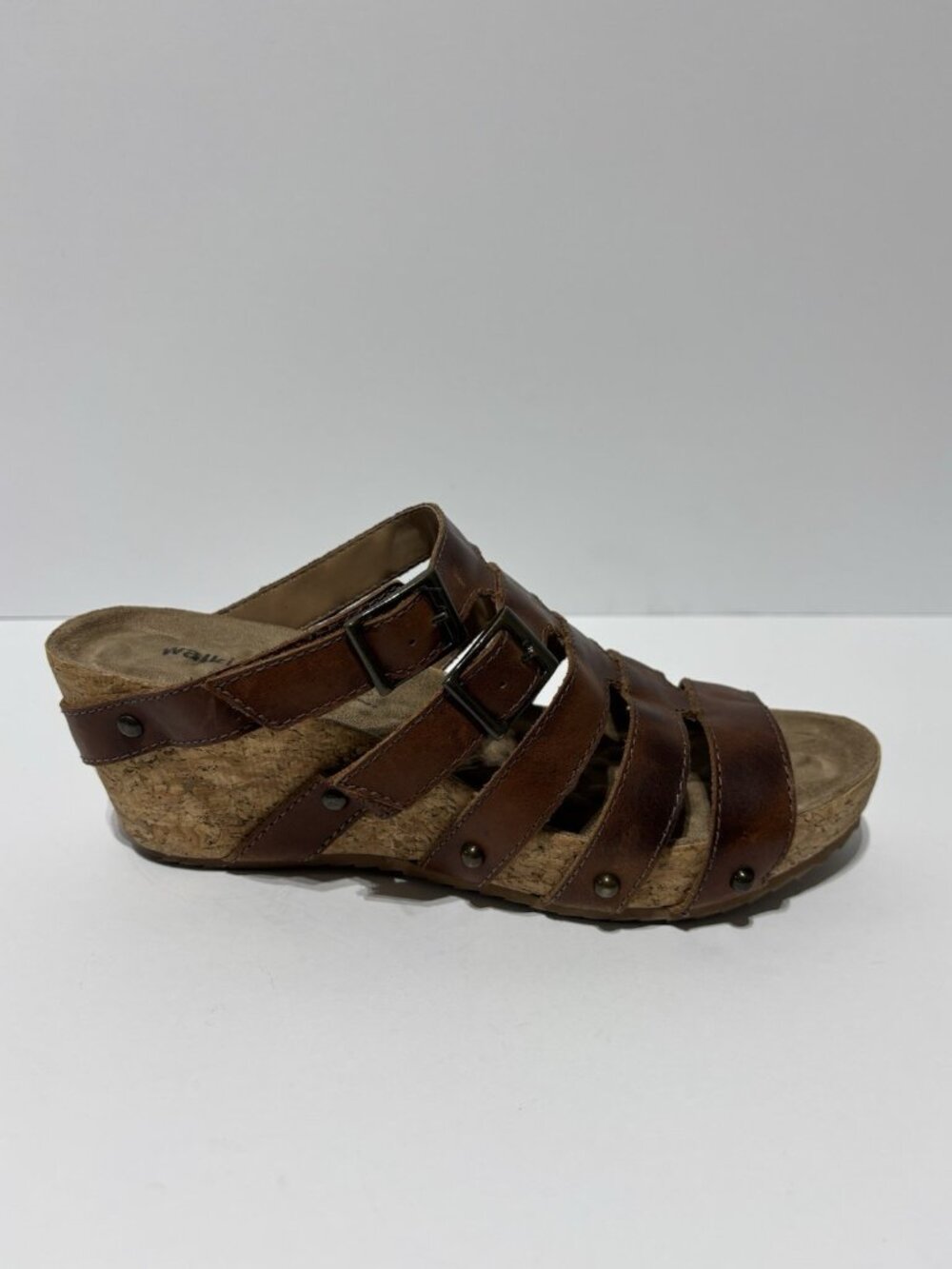 Walking Cradles Women’s Tetra Brown Wedge Sandals, Size 9 M